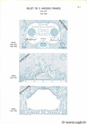 5 Francs BLEU Planche FRANCE  1975 F.02pl AU