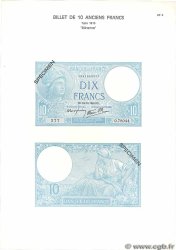 10 Francs MINERVE Planche FRANCE  1975 F.06pl UNC-