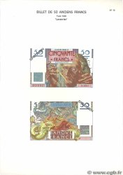 50 Francs LE VERRIER Planche FRANCE  1975 F.20pl UNC-