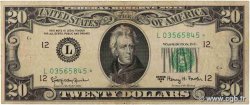 20 Dollars Remplacement UNITED STATES OF AMERICA San Francisco 1963 P.446b F+