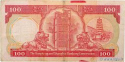 100 Dollars HONGKONG  1986 P.194a fSS