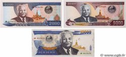 2000, 5000 et 10000 Kip Lot LAOS  2002 P.33a, P.34 et P.35a