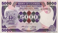 5000 Shillings UGANDA  1986 P.24b