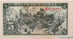 5 Pesetas SPANIEN  1945 P.129 VZ