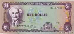 1 Dollar JAMAIKA  1989 P.68Ac