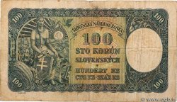 100 Korun SLOVAKIA  1940 P.10a VG
