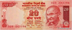 20 Rupees INDIEN  2002 P.089Ac