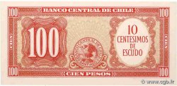 10 Centesimos sur 100 Pesos CILE  1960 P.127a q.FDC