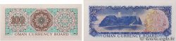 100 Baiza et 1/4 Rial Omani Lot OMAN  1973 P.07a et P.08a UNC