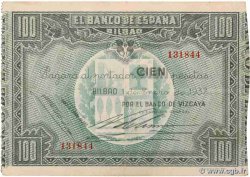 100 Pesetas SPANIEN Bilbao 1937 PS.565a