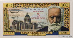 5 NF sur 500 Francs Victor HUGO FRANCE 1959 F.52.02