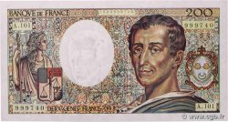 200 Francs MONTESQUIEU alphabet 101 FRANCE  1992 F.70bis.01 UNC
