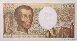 200 Francs MONTESQUIEU alphabet 101 FRANCE  1992 F.70bis.01 UNC