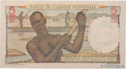 5 Francs FRENCH WEST AFRICA  1954 P.36 q.FDC
