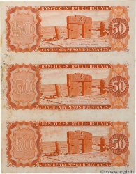 50 Pesos Bolivianos Planche BOLIVIA  1962 P.162r VF+