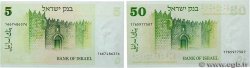 5 Sheqalim et 50 Lirot Lot ISRAËL  1973 P.40 et P.44 NEUF