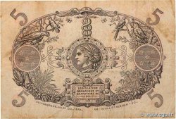 5 Francs Cabasson rouge GUADELOUPE  1945 P.07e F