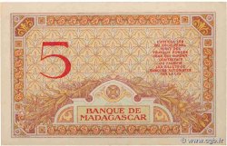 5 Francs MADAGASCAR  1937 P.035 AU+