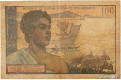 100 Francs MADAGASCAR  1950 P.046a F
