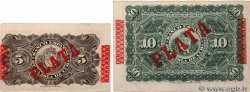5 et 10 Pesos Lot CUBA  1896 P.048b et P.049d SUP+