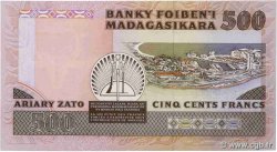 500 Francs - 100 Ariary MADAGASCAR  1988 P.071b NEUF