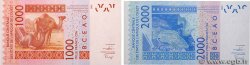 1000 et 2000 Francs Lot ÉTATS DE L