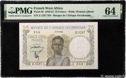25 Francs FRENCH WEST AFRICA  1943 P.38