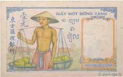 1 Piastre FRENCH INDOCHINA  1949 P.054e XF-