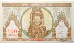 100 Francs Spécimen TAHITI  1956 P.14bs NEUF