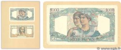 1000 Francs MINERVE ET HERCULE Épreuve FRANCE  1944 F.41.00E var SPL