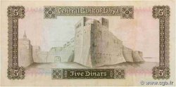 5 Dinars LIBYA  1972 P.36b F+