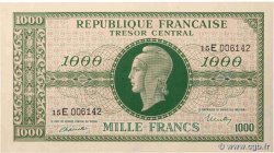 1000 Francs MARIANNE THOMAS DE LA RUE FRANCE  1945 VF.13.02 AU