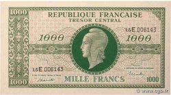 1000 Francs MARIANNE THOMAS DE LA RUE FRANCE  1945 VF.13.02 AU