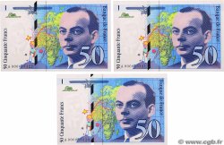 50 Francs SAINT-EXUPÉRY Consécutifs FRANCE  1992 F.72.01aA