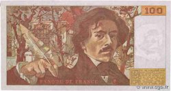 100 Francs DELACROIX imprimé en continu FRANCE  1991 F.69bis.03a1a TTB