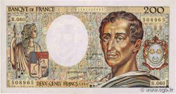 200 Francs MONTESQUIEU FRANCE  1988 F.70.08