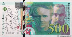 500 Francs PIERRE ET MARIE CURIE Petit numéro FRANCE  2000 F.76.05 UNC
