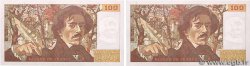 100 Francs DELACROIX modifié Fauté FRANCE  1986 F.69.10 UNC-