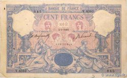 100 Francs BLEU ET ROSE FRANCE 1906 F.21.20