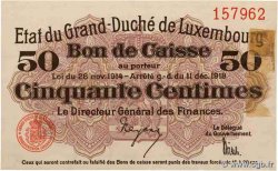 50 Centimes LUXEMBOURG  1919 P.26 AU