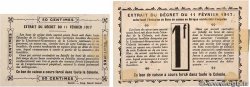 0,50  et 1 Franc Lot SENEGAL  1917 P.01b et P.02b q.AU
