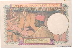 5 Francs type 1941 AFRIQUE ÉQUATORIALE FRANÇAISE  1943 A.114b XF