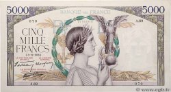 5000 Francs VICTOIRE Impression à plat FRANCE  1938 F.46.01 VF