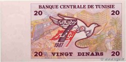 20 Dinars TUNESIEN  1992 P.88 fST+