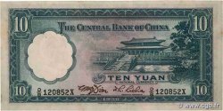 10 Yüan CHINA  1936 P.0218e VF+