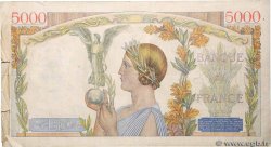 5000 Francs VICTOIRE Impression à plat FRANCE  1942 F.46.34 F