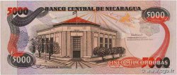 5000 Cordobas NIKARAGUA  1987 P.157 fST