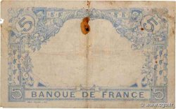 5 Francs BLEU FRANKREICH  1916 F.02.38 fS