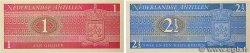 1 et 2,5 Gulden Lot NETHERLANDS ANTILLES  1979 P.20 UNC