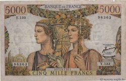 5000 Francs TERRE ET MER FRANCE  1953 F.48.08